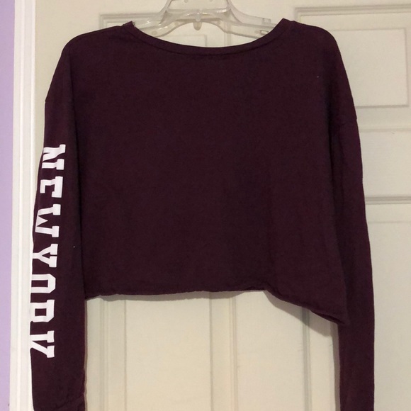 cropped graphic long sleeve t-shirt - Picture 2 of 3